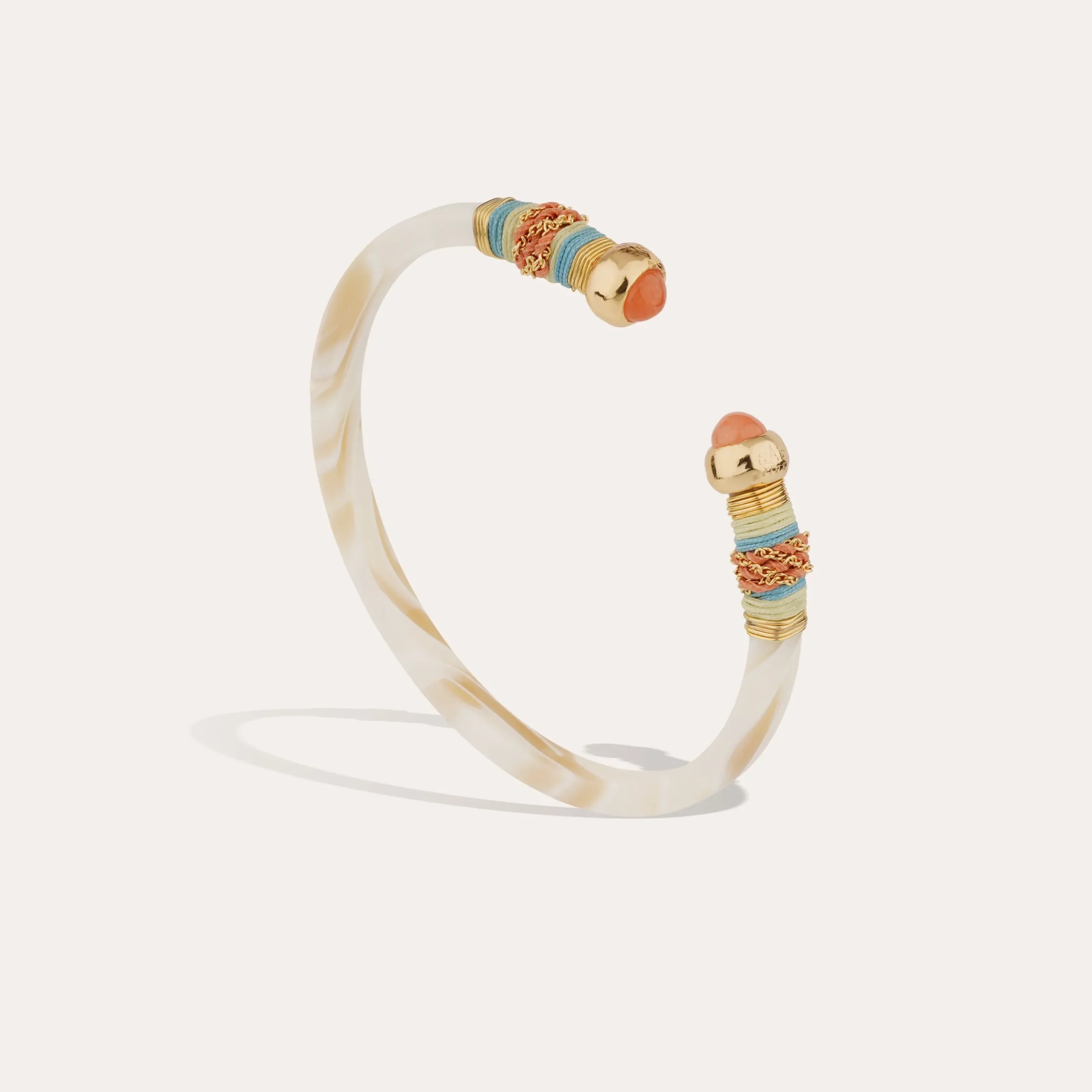 Bracelet Sari acétate - Ivoire