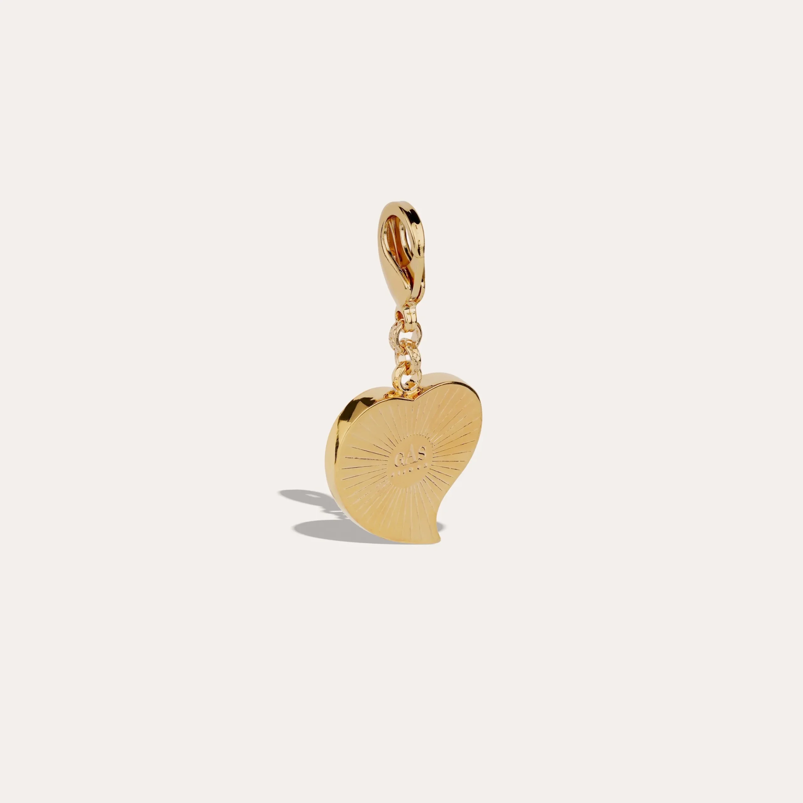 Charms pendant Mirage Coeur petit modèle - Nacre Blanche