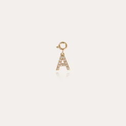 Charms pendentif lettre A strass