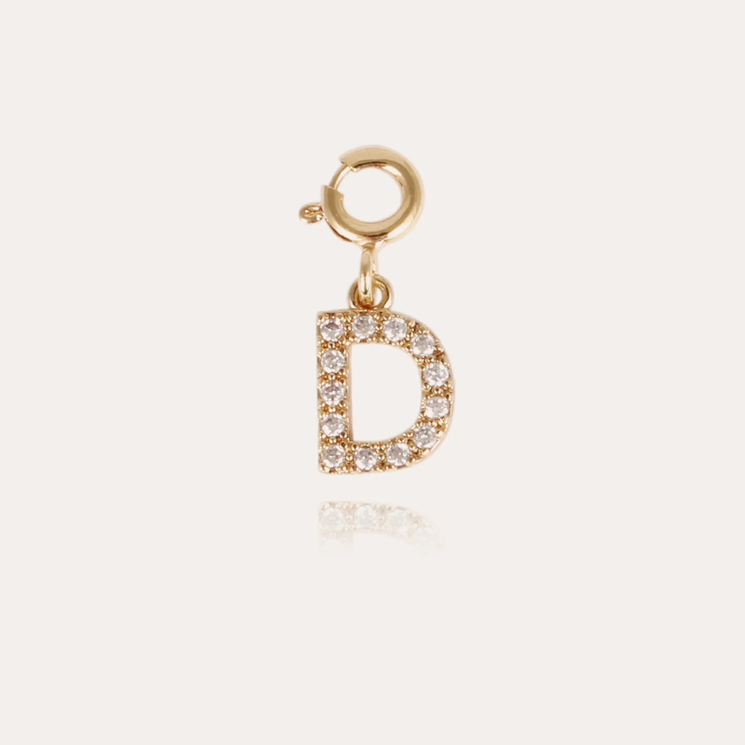 Charms pendentif lettre D strass