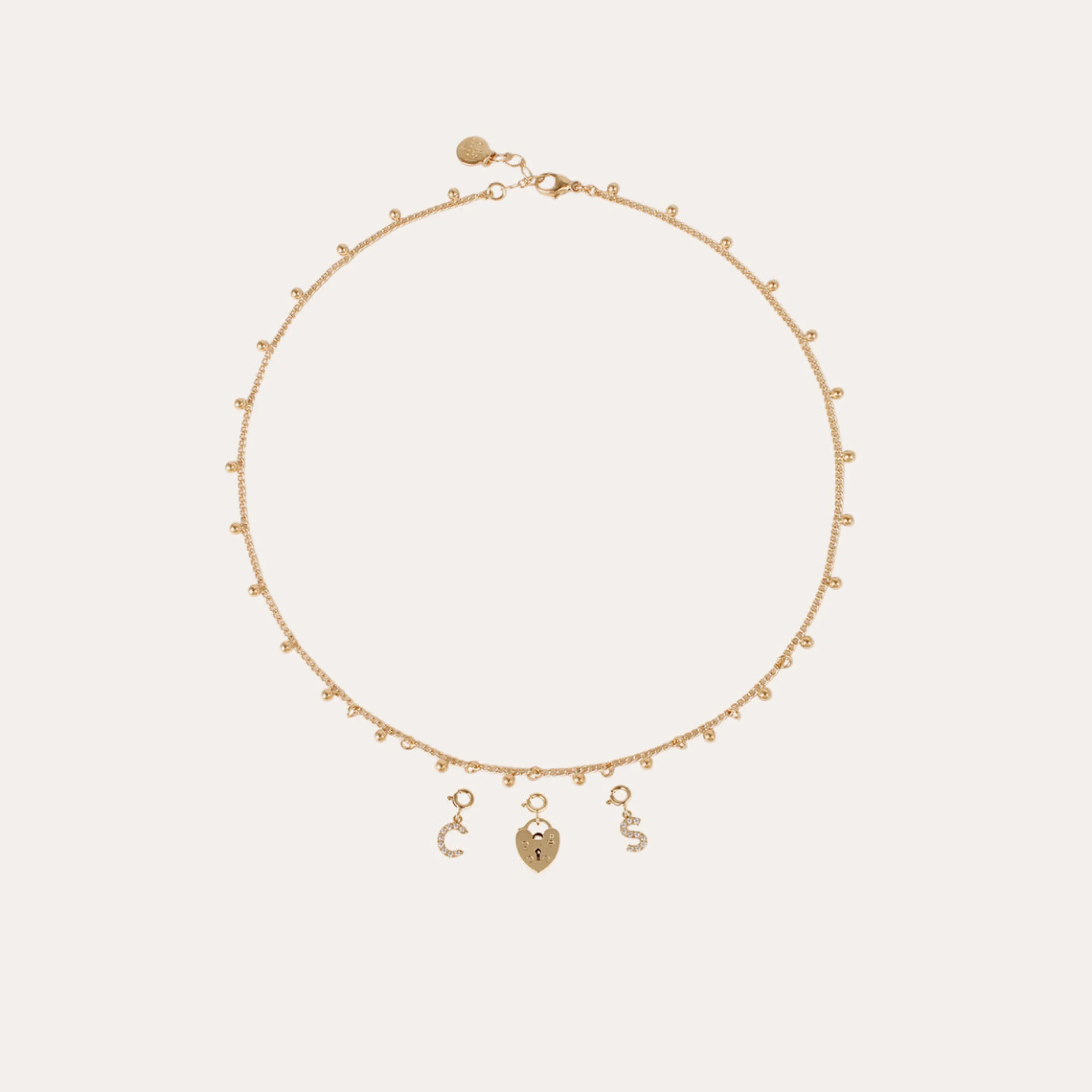 Charms pendentif lettre D strass