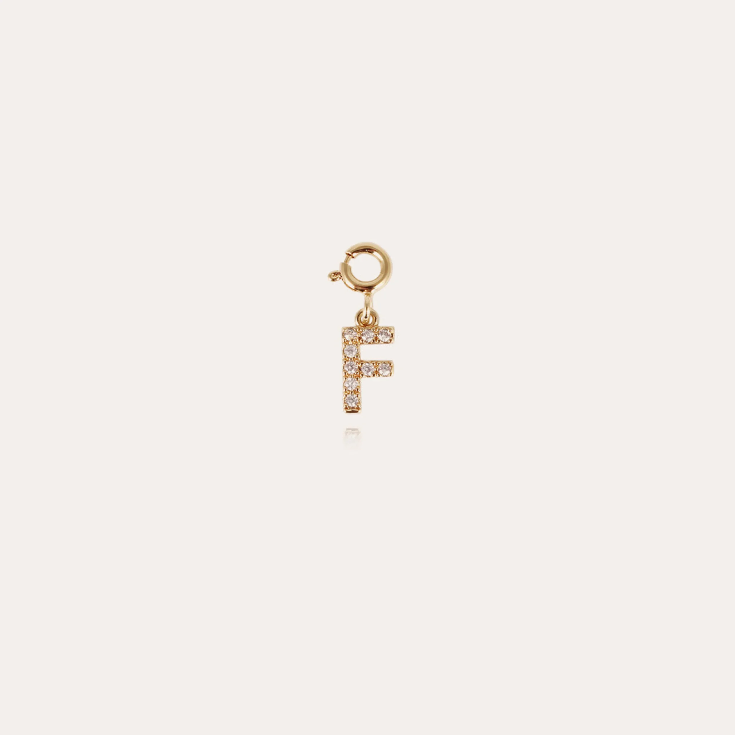 Charms pendentif lettre F strass