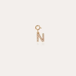 Charms pendentif lettre N strass