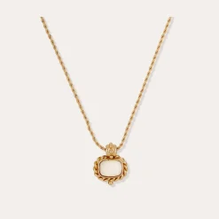 Collier Amarante - Nacre Blanche