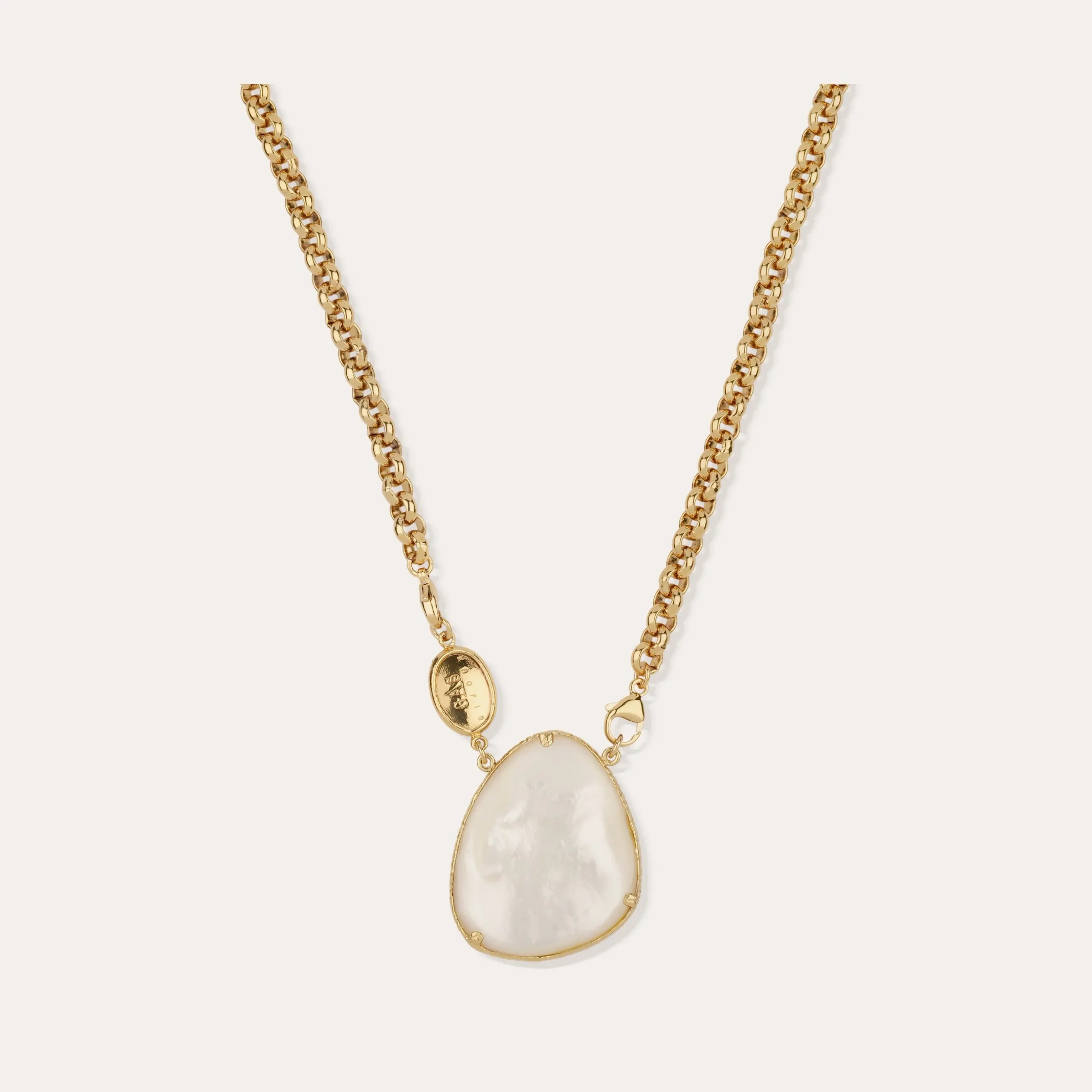Collier Billy Silia grand modèle - Nacre blanche