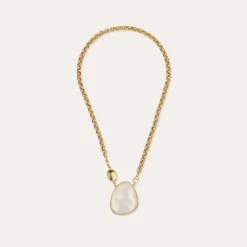 Collier Billy Silia grand modèle - Nacre blanche