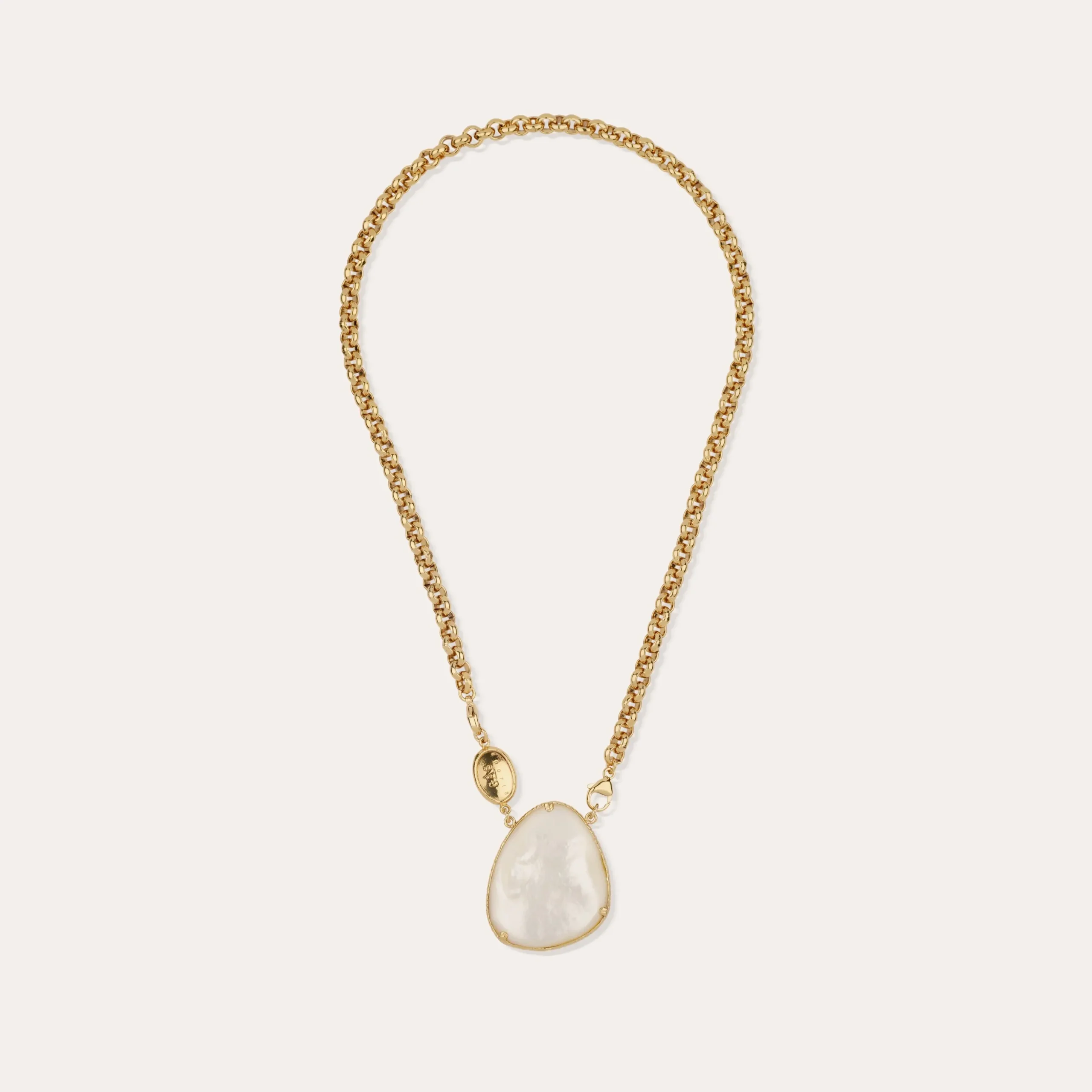Collier Billy Silia grand modèle - Nacre blanche