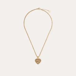 Collier Coracao petit modèle bicolore