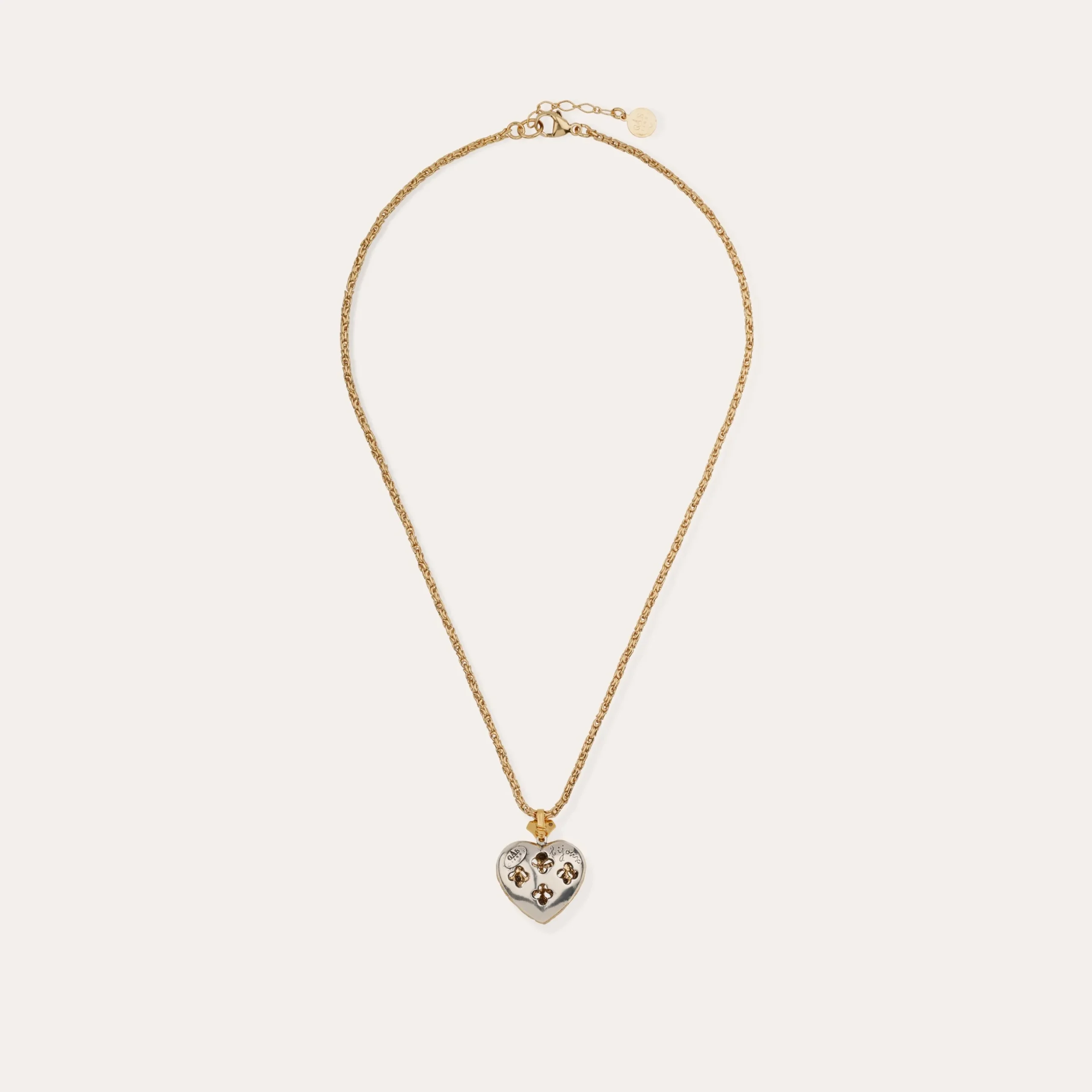 Collier Coracao petit modèle bicolore
