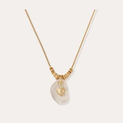 Collier Galet - Cristal de roche