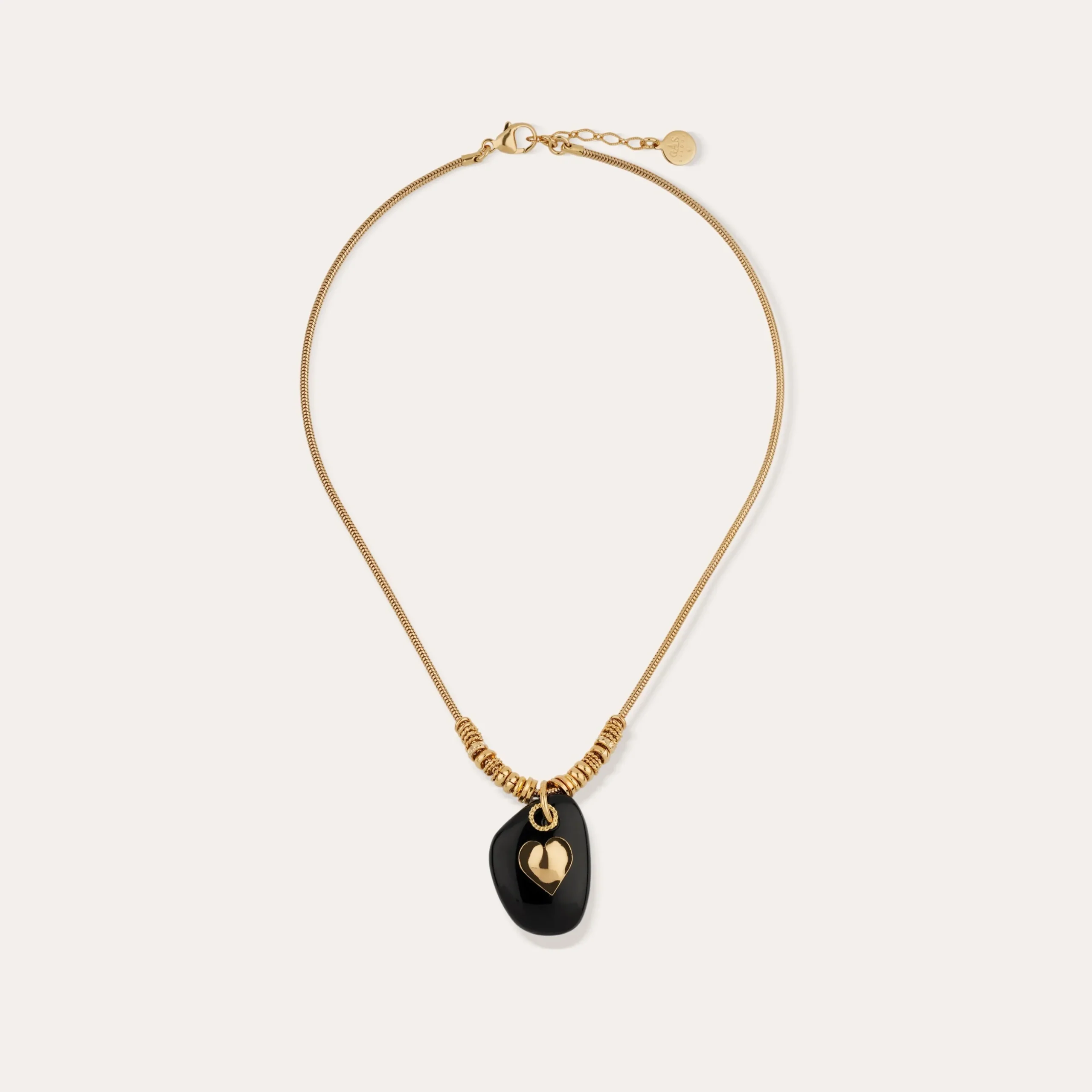 Collier Galet - Onyx Noir