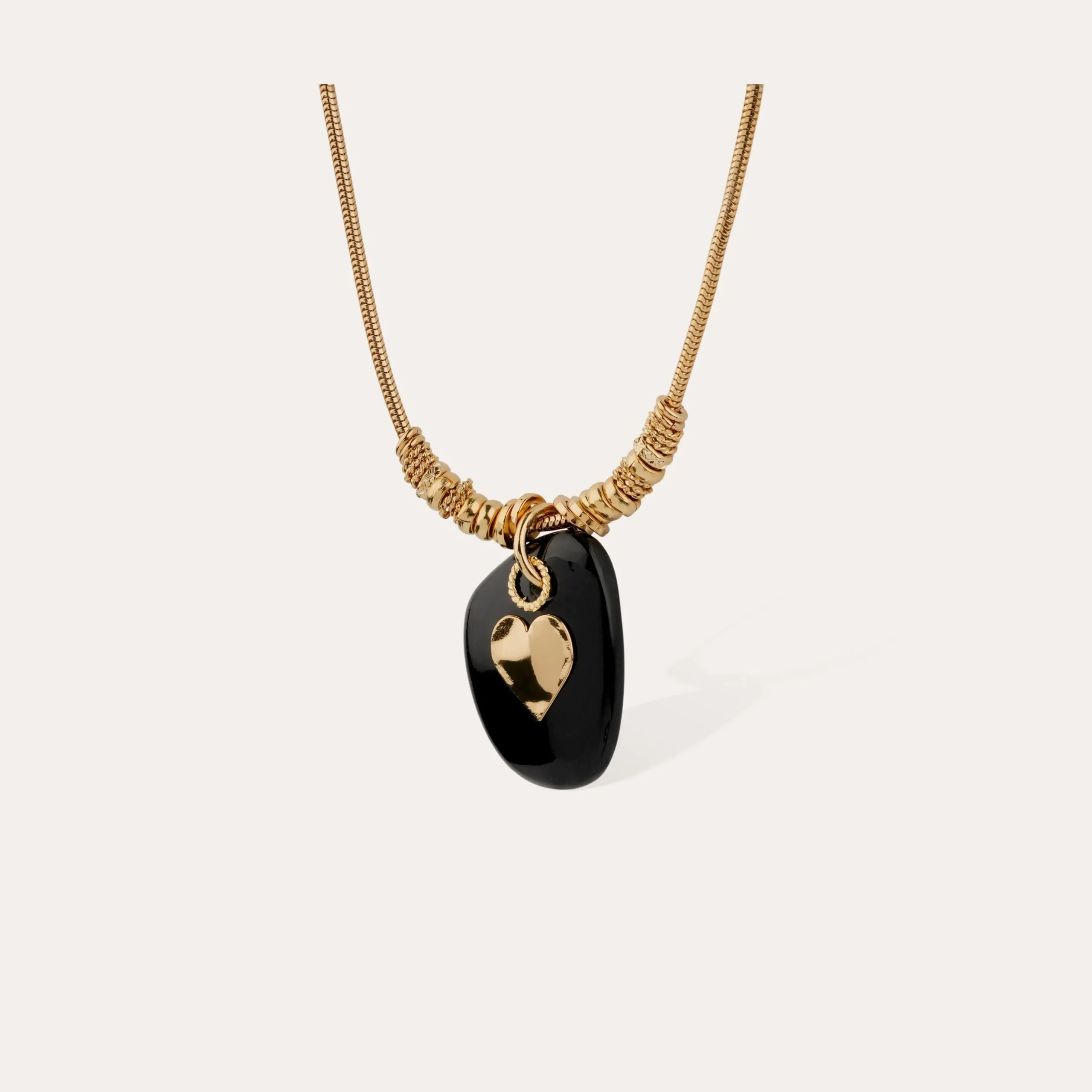 Collier Galet - Onyx Noir