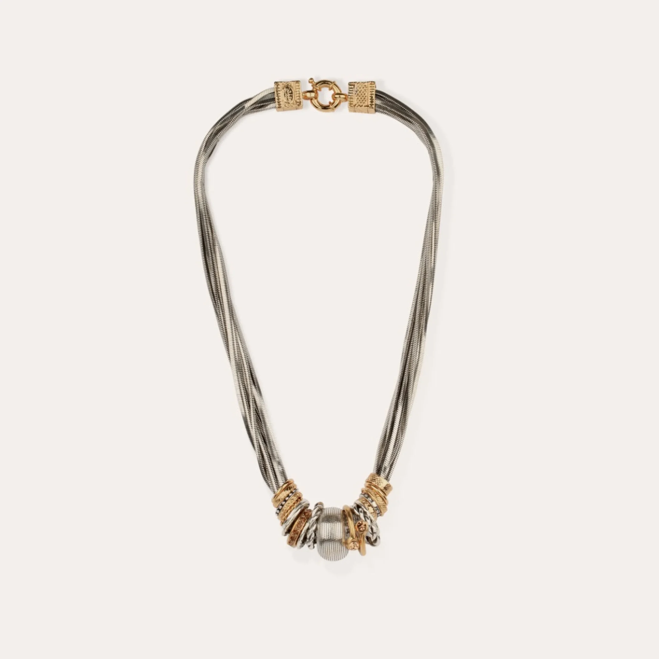 Collier Jos bicolore