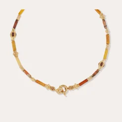 Collier Kali - Jaspe Rouge & Jaspe Malinga