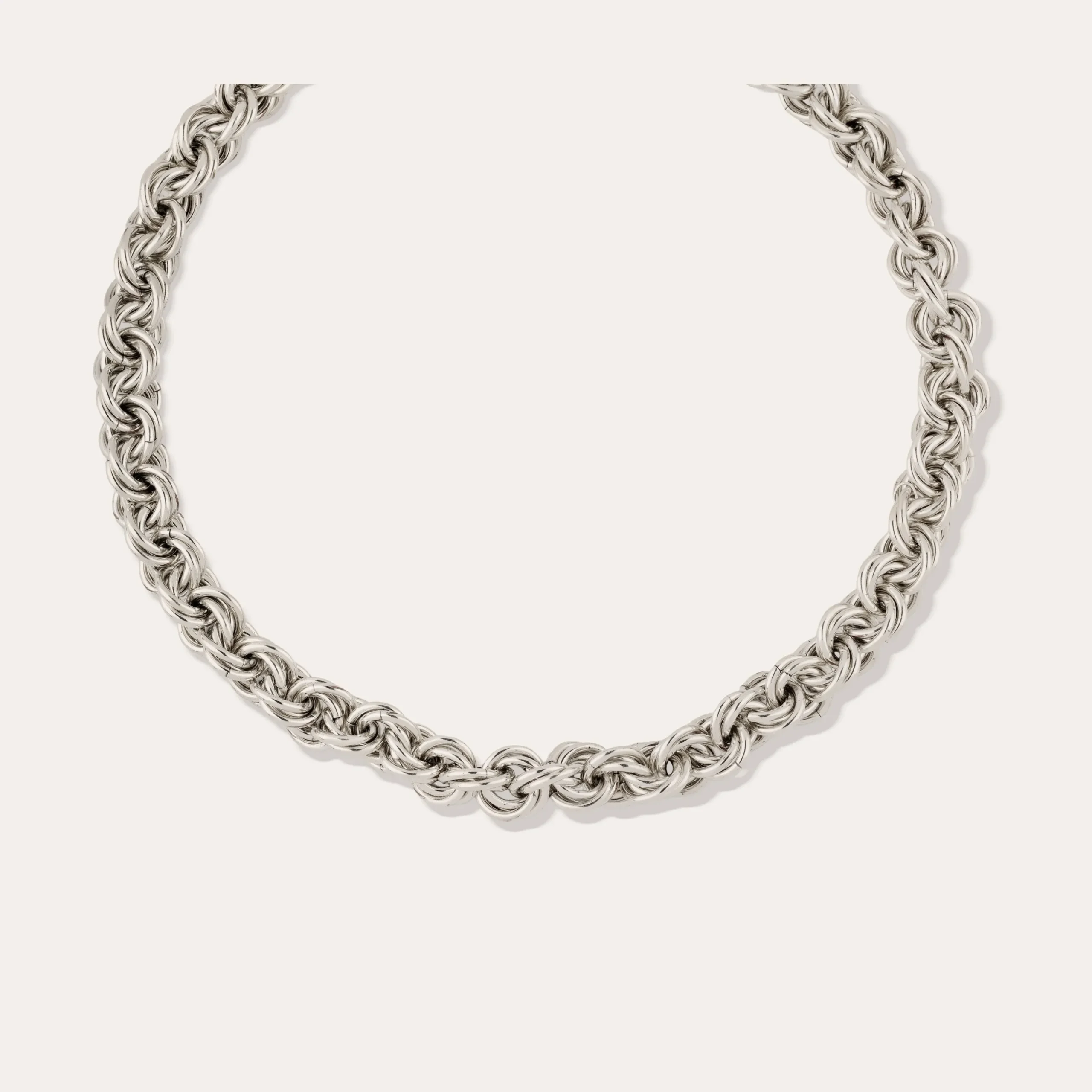 Collier Maille rond entrecroisé