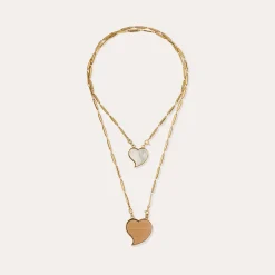 Collier Scapulaire Mirage - Bois & Nacre Blanche