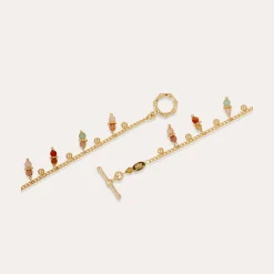 Collier Tangerine - Quartz Vert & Quartz rose
