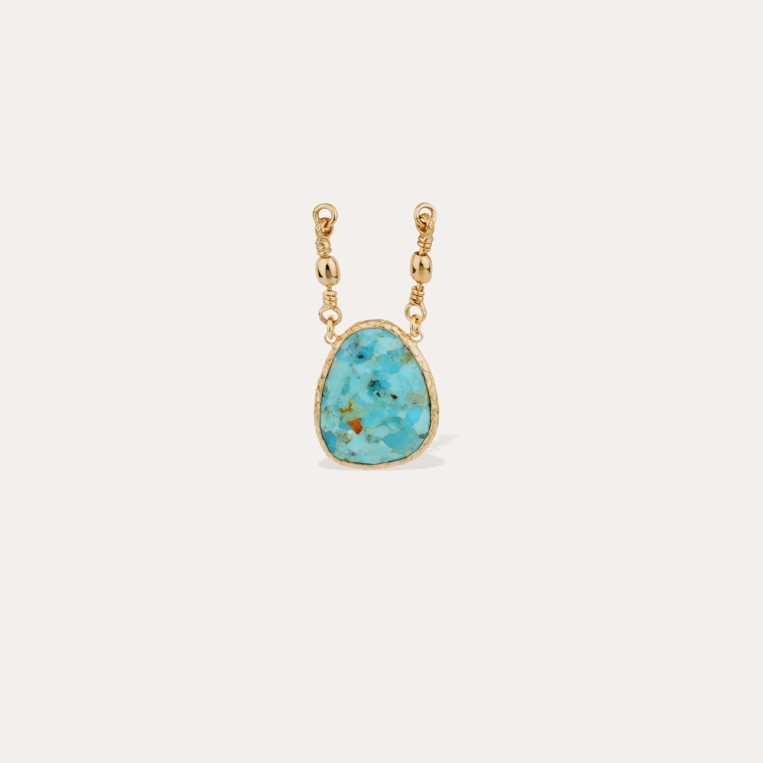 Pendentif Serti - Turquoise