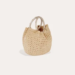 Sac bourse Canoubiers raphia