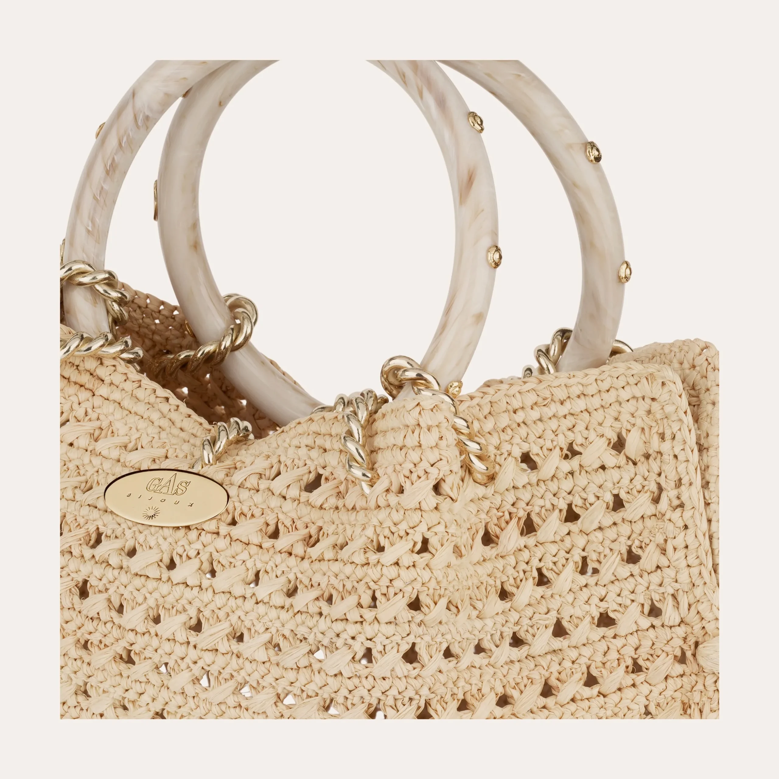 Sac bourse Canoubiers raphia