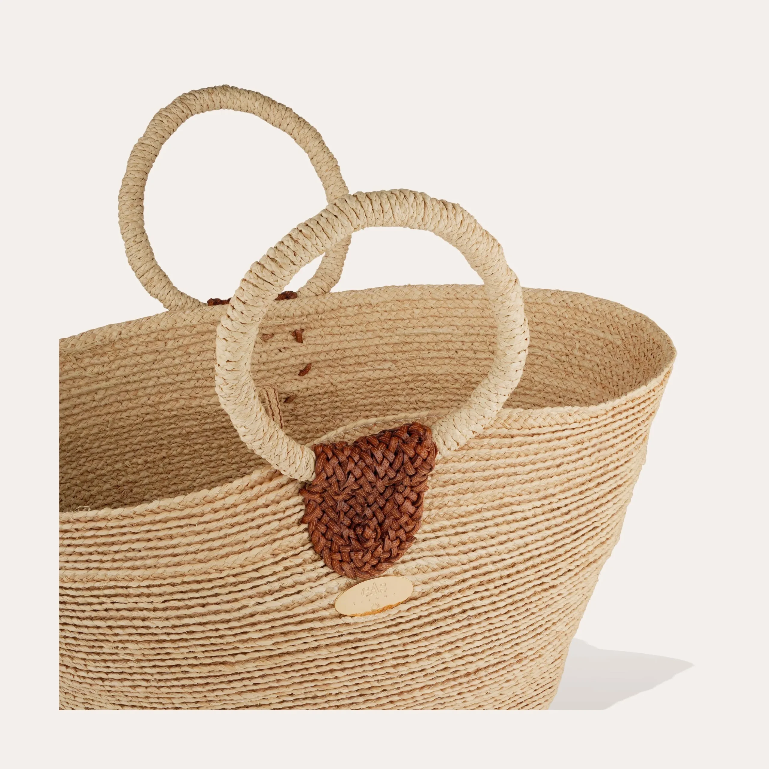 Sac panier Ponche raphia