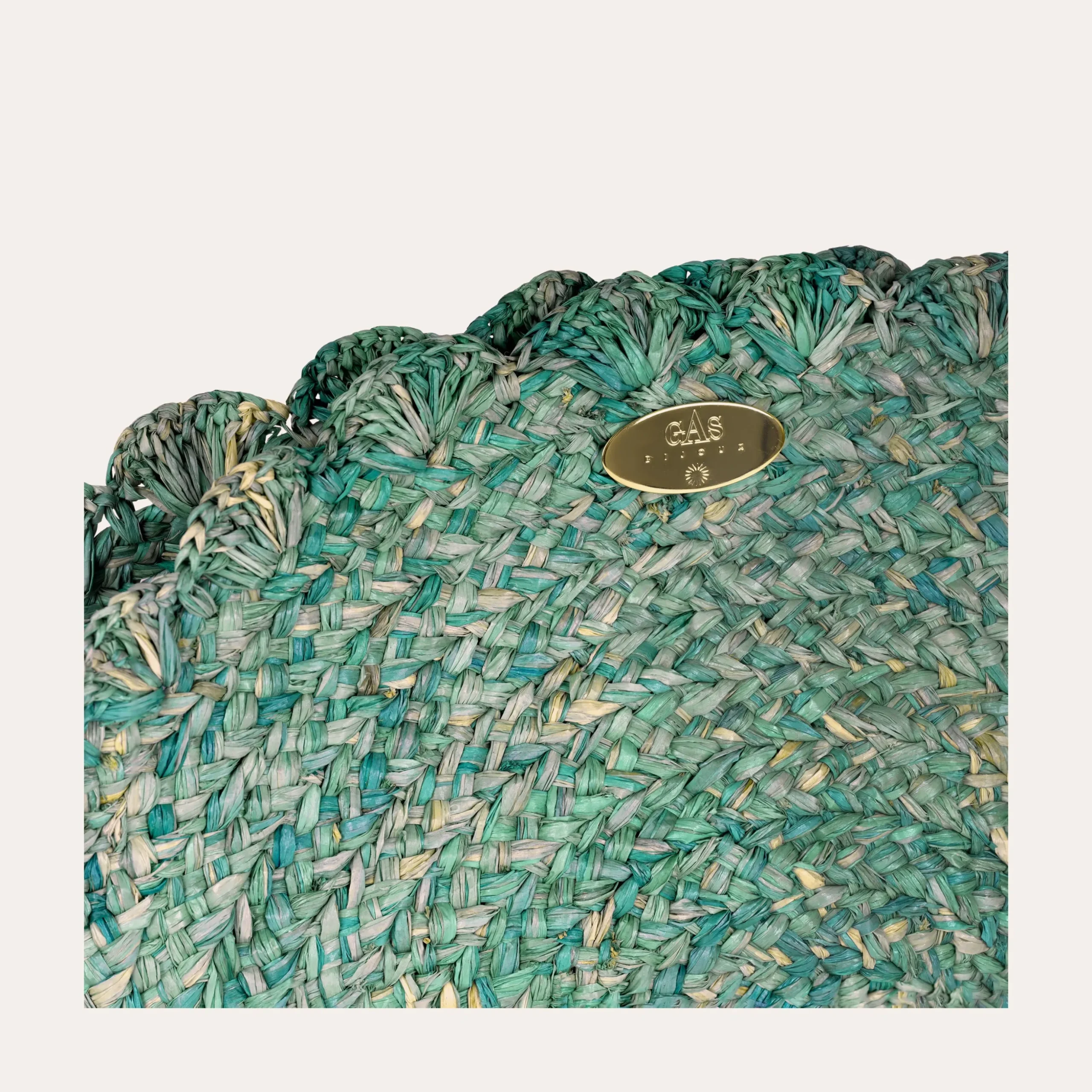 Sac pochette Sun raphia
