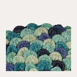 Sac pochette Sun Sirena raphia - Abysse