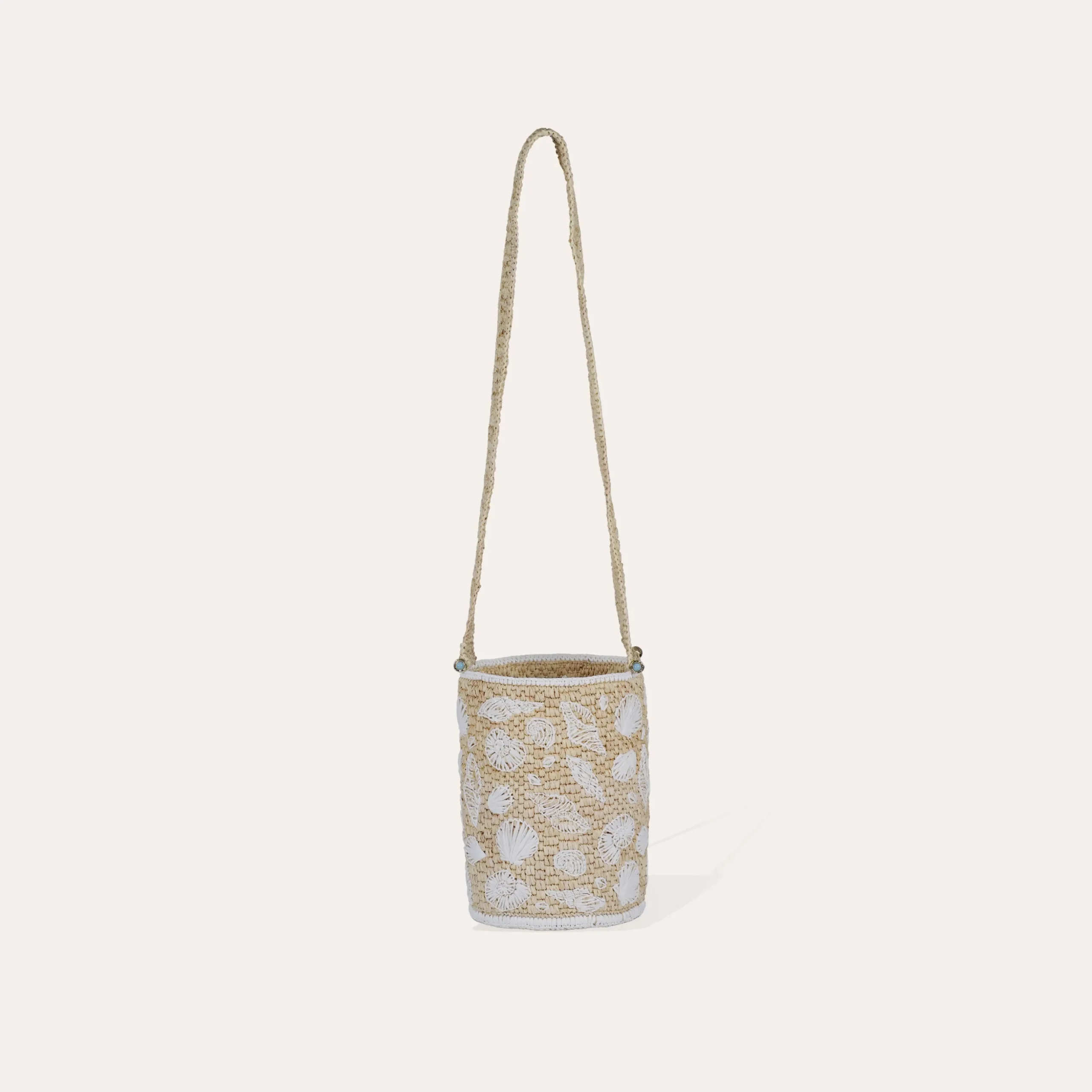 Sac seau Tahiti raphia