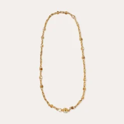 Sautoir Amarante multi - Bois & Nacre blanche
